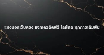 แทงบอลเว็บตรง แจกเครดิตฟรี ไลฟ์สด ทุกการเดิมพัน